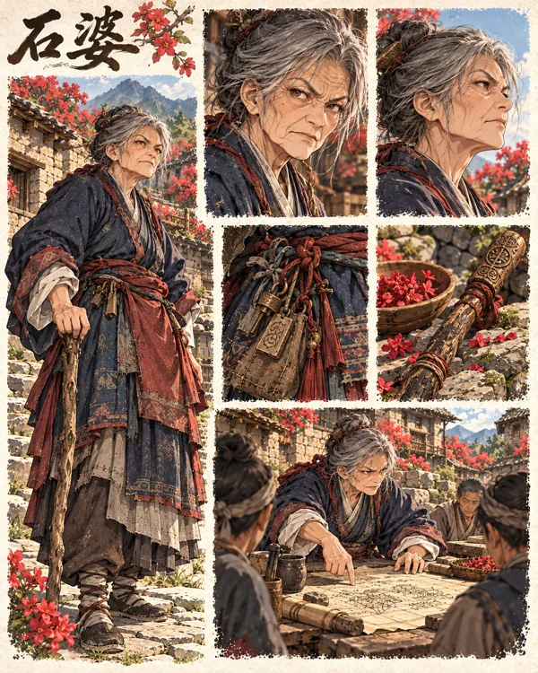 石婆人设图